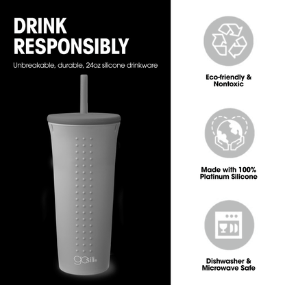 Silicone Tumbler, 24oz