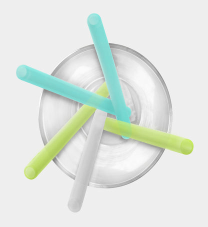 Mini Silicone Cocktail Straws 5.6&quot;, 5pk