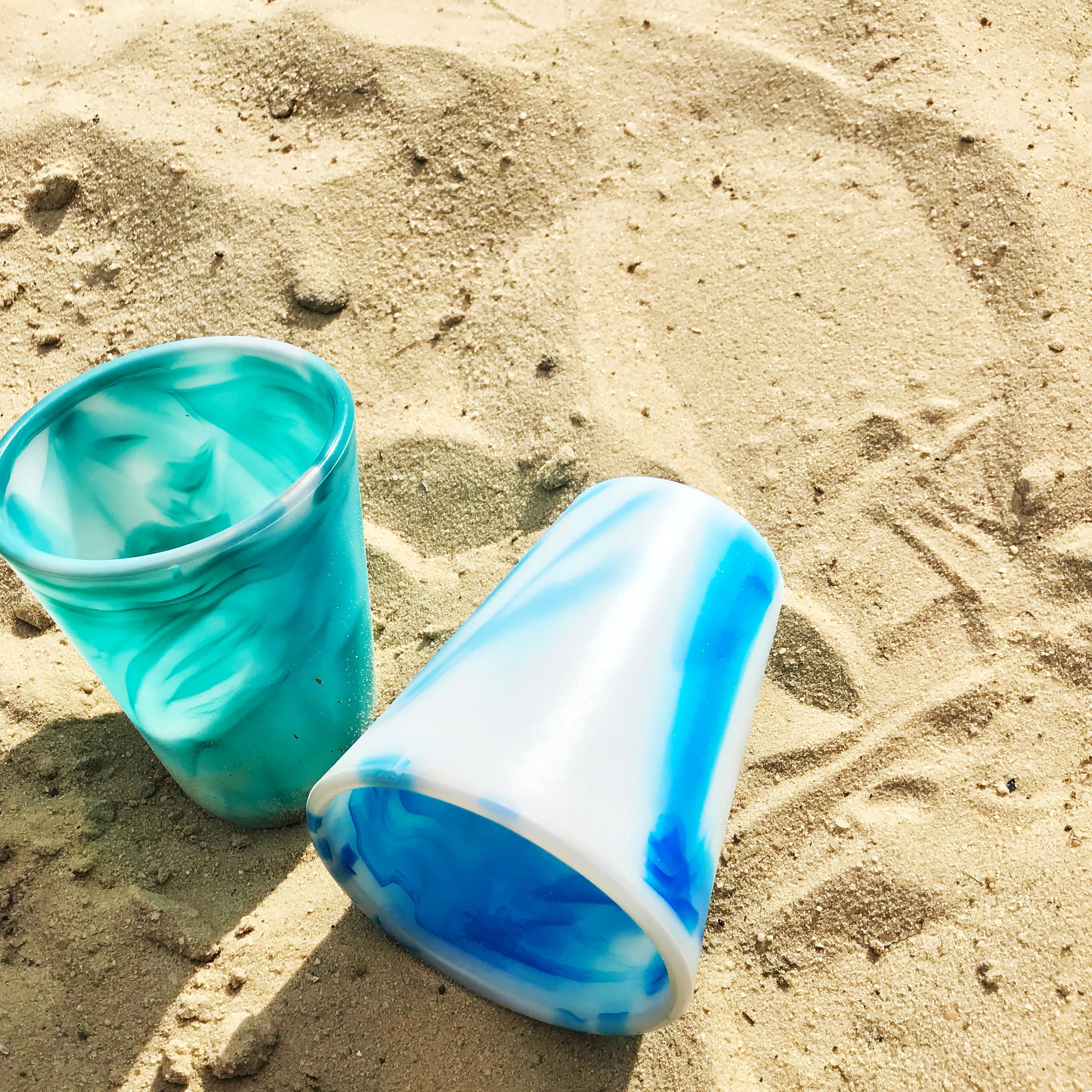 Ocean Swirl Stackable Silicone Cup, 20oz