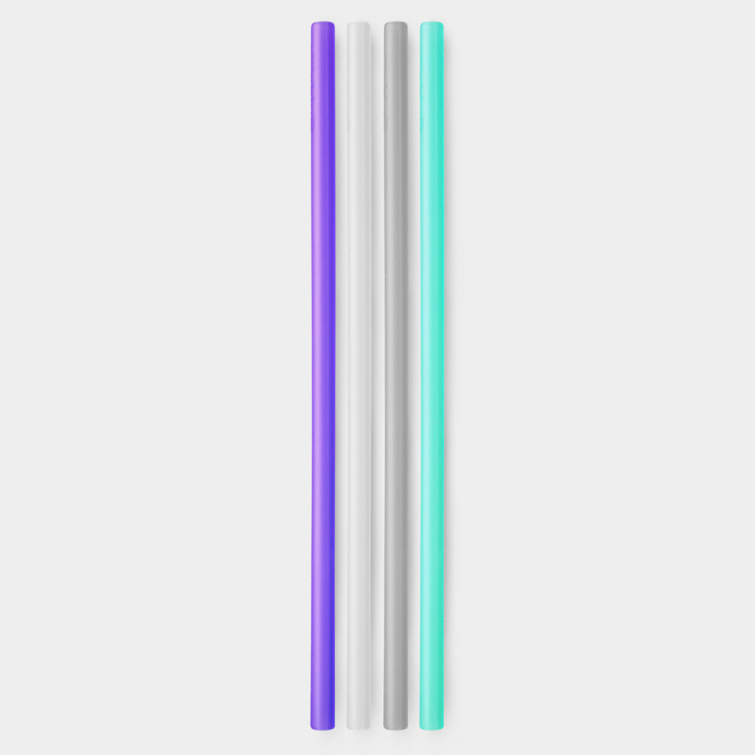 Extra-Long 10.75&quot; Reusable Silicone Straw, 4pk