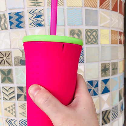 Silicone Tumbler Lid for Straws